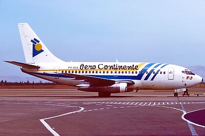 Aero Continente aircraft