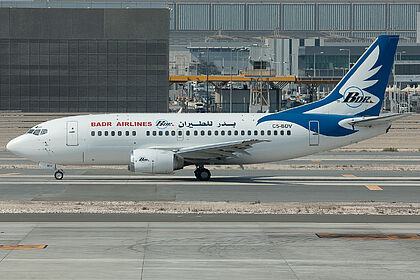 Badr Airlines aircraft