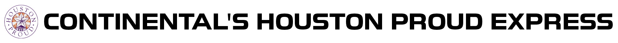 Continental's Houston Proud Express logo