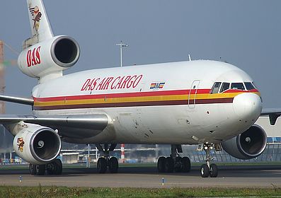 DAS Air Cargo aircraft