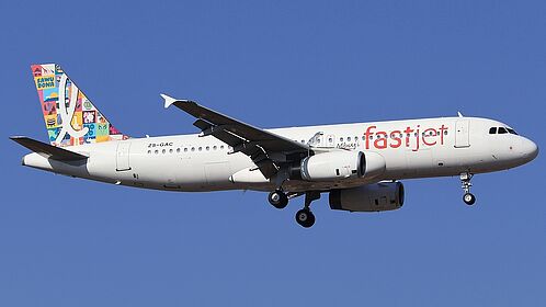 fastjet Zimbabwe aircraft
