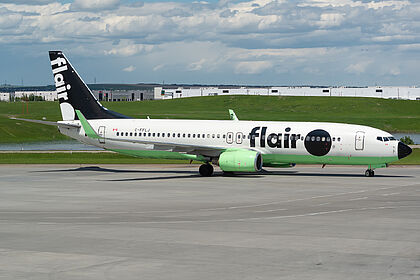 Flair Airlines aircraft