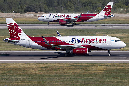 FlyArystan aircraft