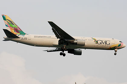 GMG Airlines aircraft