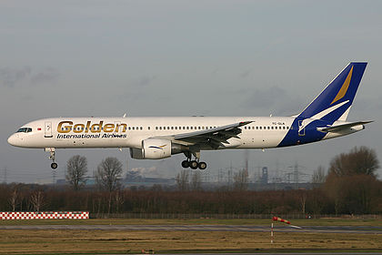 Golden International Airlines aircraft